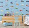 Watercolor Classic Car Wall Stickers, Retro Racecar Off-Road Vehicle Vinyl Wall Decals (Watercolor)